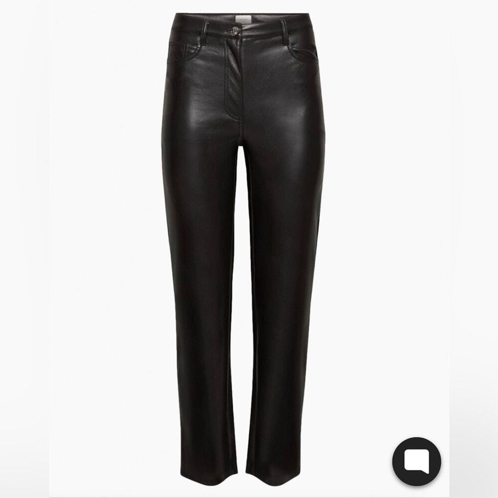 Wilfred Aritzia The Melina™ Pant High-waisted Vegan Leather pants Black Size 0